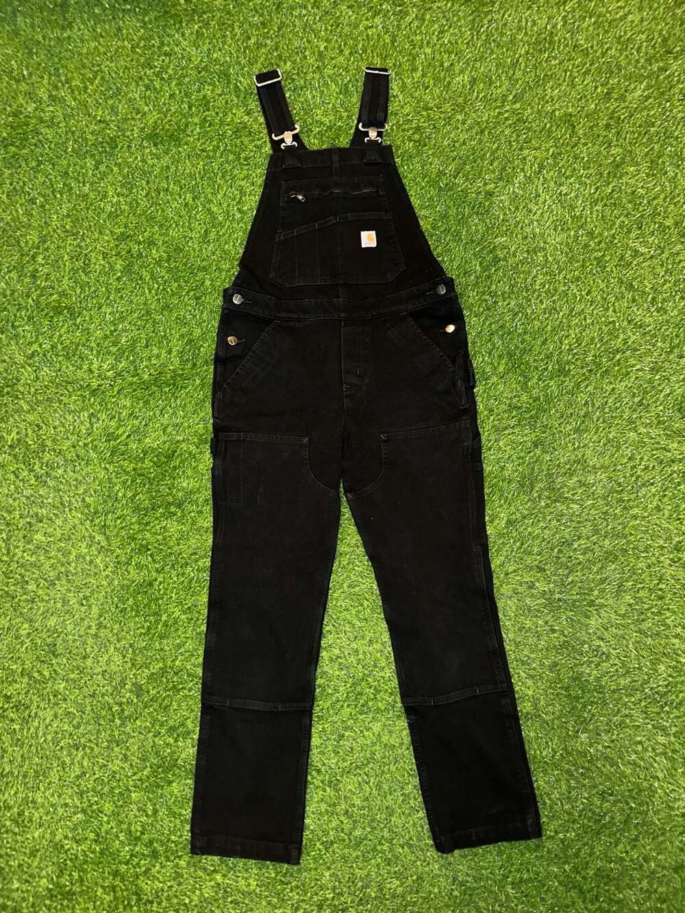 Carhartt Relaxed Fit Bib Overalls Size S Black
